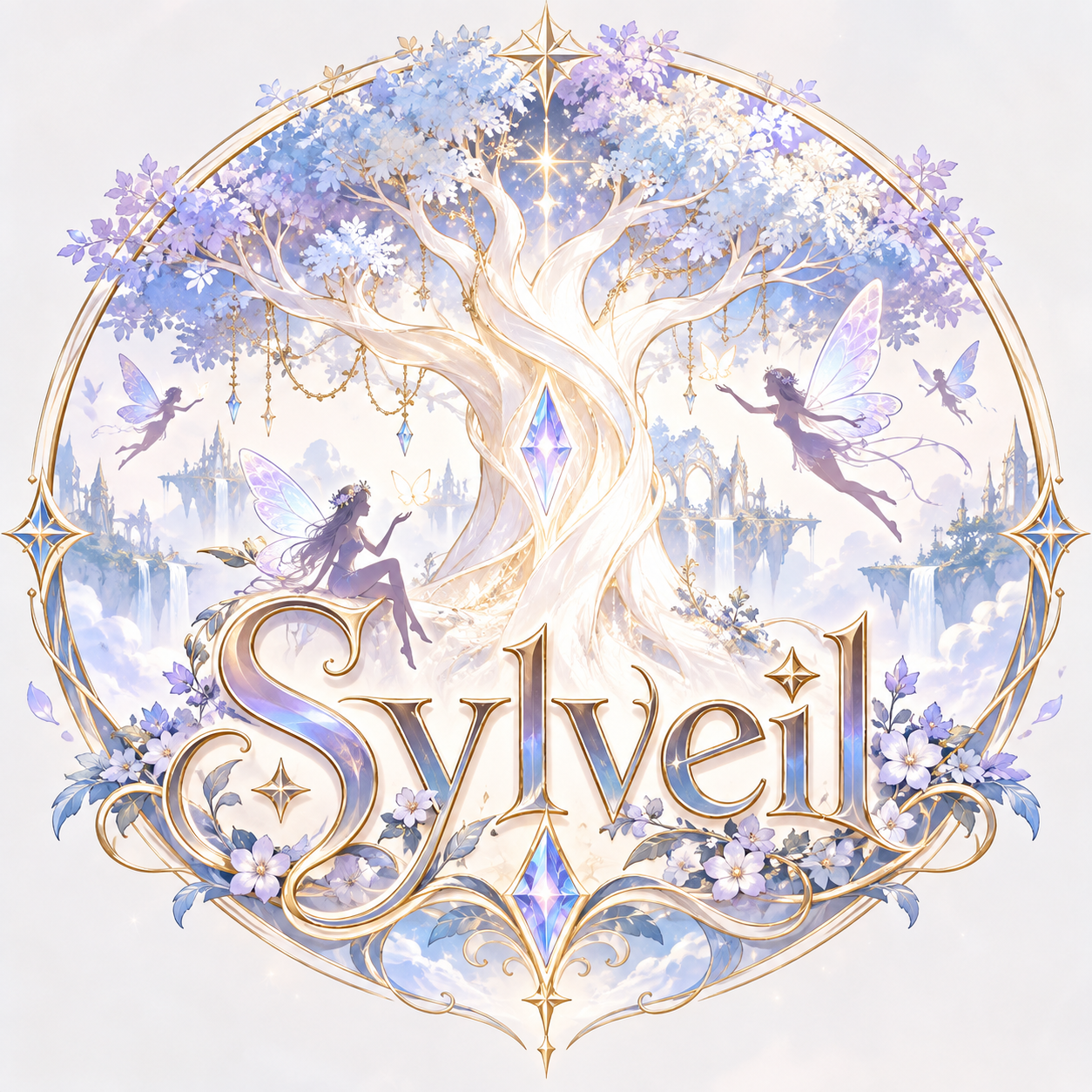Sylveil 世界樹と妖精のロゴ